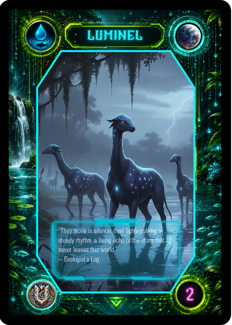 Nova Creatura creature card artwork: Luminel